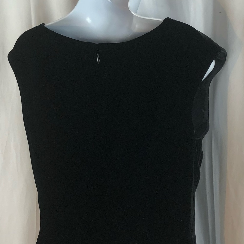 Ann Taylor black velvet rayon/silk tank top 4 - Picture 11 of 14